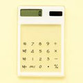 Solar Power Calculator LCD 8 Digit Touch Screen Slim Transparent Design Calculators Practical Calculation Tool