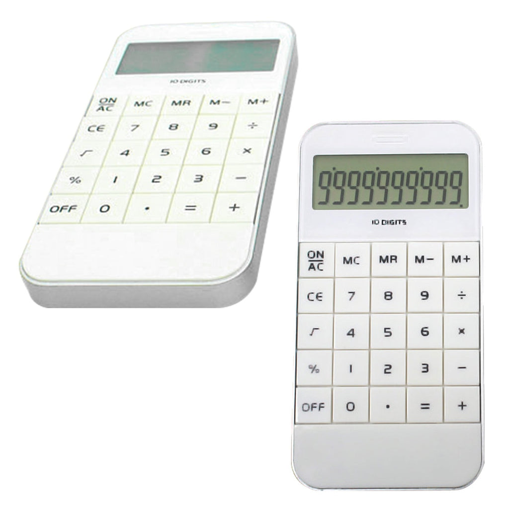 NOYOKERE White Office Home Calculator Office worker School Calculator Portable Pocket Electronic Calculating Calculator